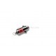 Switchblade Mustache Comb (Red) - New Version